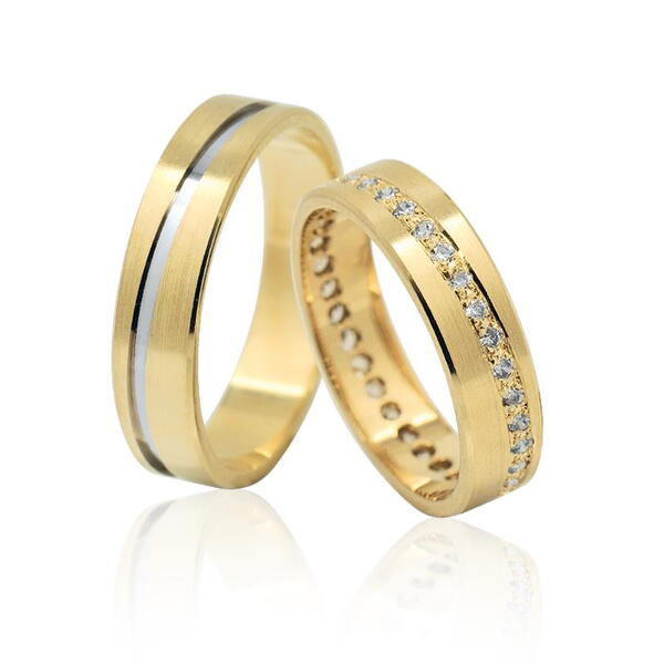 Snubní prsteny ze žlutého zlata 125