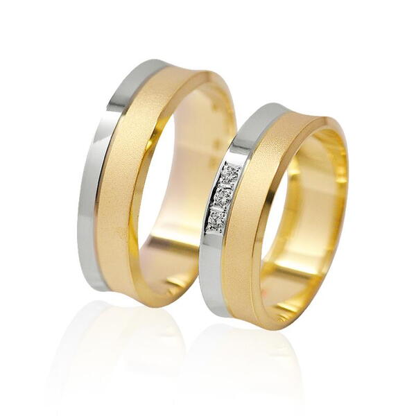 Snubní prsteny z kombinovaného zlata 16KK
