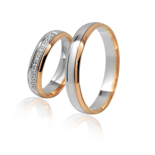 Snubní prsteny z kombinovaného zlata 26GK