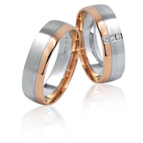 Snubní prsteny z kombinovaného zlata 31KK