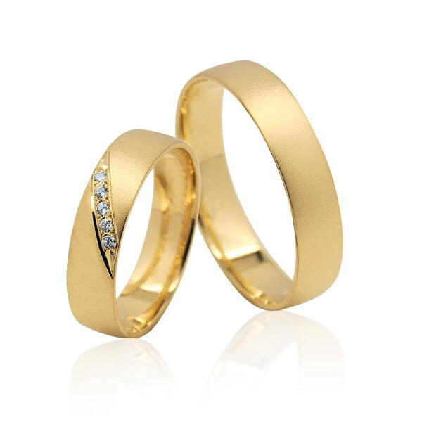 Snubní prsteny ze žlutého zlata 42P