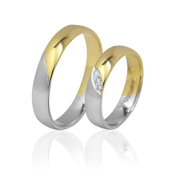 Snubní prsteny z kombinovaného zlata 60EK