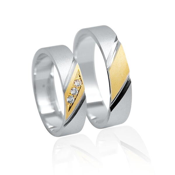 Snubní prsteny z kombinovaného zlata 12D1