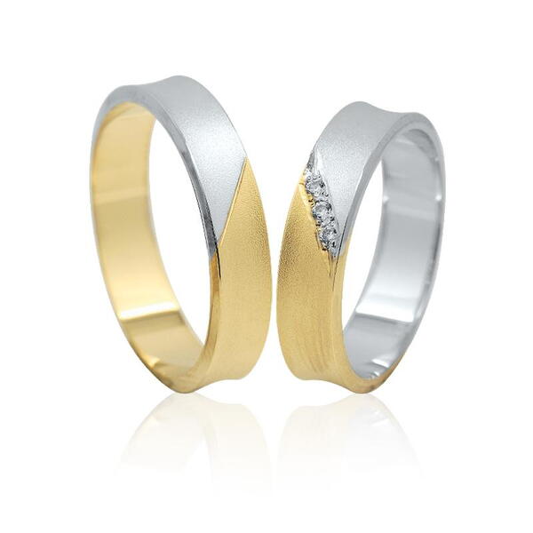 Snubní prsteny z kombinovaného zlata 12NK