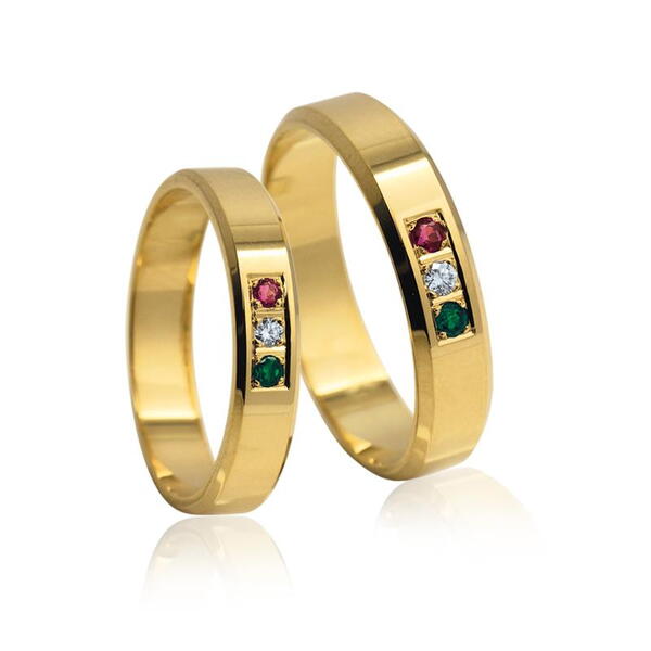 Snubní prsteny ze žlutého zlata 13A