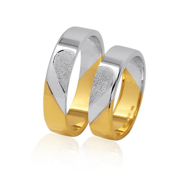 Snubní prsteny z kombinovaného zlata 16DK