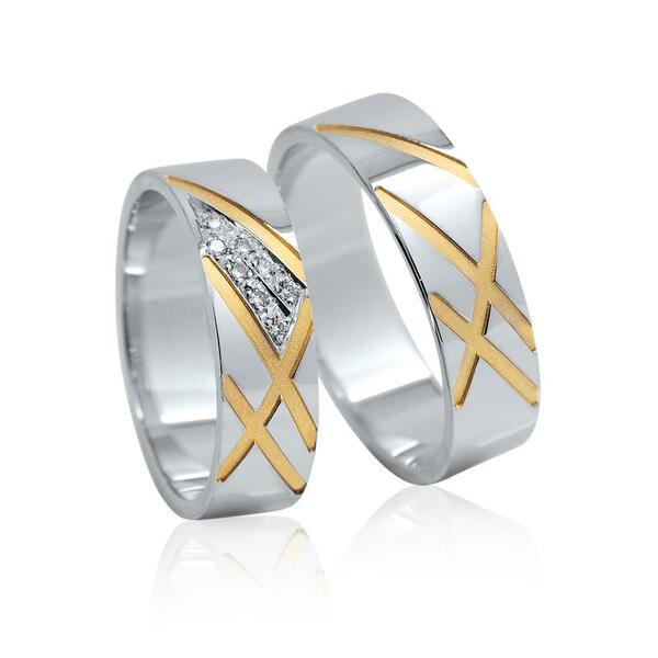 Snubní prsteny z kombinovaného zlata 16R