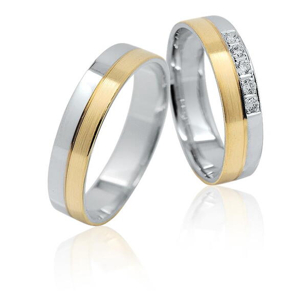 Snubní prsteny z kombinovaného zlata 28DK