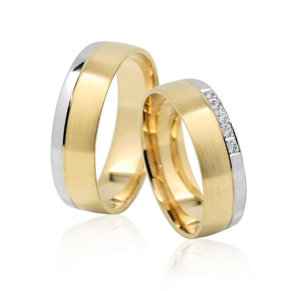 Snubní prsteny z kombinovaného zlata 31EK