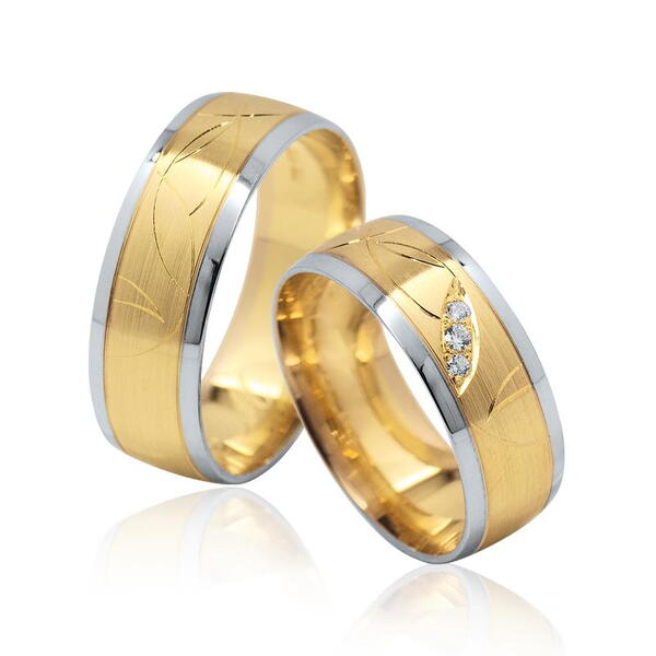 Snubní prsteny z kombinovaného zlata 31Z